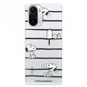 Funda Oficial de Peanuts Snoopy Rayas para Xiaomi Mi 11i