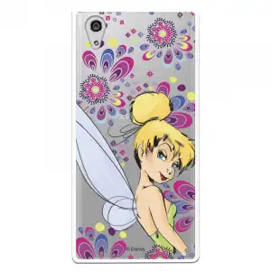 Funda Oficial Disney Campanilla Flores Transparente Para Sony Xperia Xa1 Plus - Peter Pan