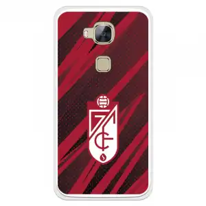 Funda Para Huawei G8 Del Granada Cf Escudo - Líneas Rojas Y Negras Escudo - Líneas Rojas Y Negras - Licencia Oficial Gra
