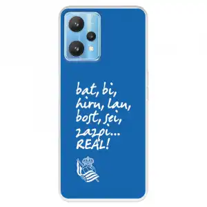 Funda Para Realme 9 Pro Del Real Sociedad De Fútbol Real Grito Aficion - Licencia Oficial Real Sociedad De Fútbol