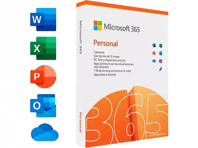 Software - Microsoft Office 365 Personal 1 año (Formato Físico)