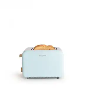 Tostadora Para Rebanadas Anchas -toast Retro - Azul Pastel