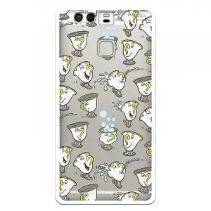 Funda Oficial Disney Chip Potts Siluetas Transparente Para Huawei P9