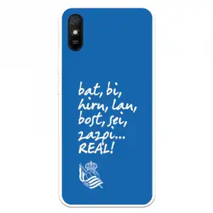 Funda Para Xiaomi Redmi 9a Del Real Sociedad De Fútbol Real Grito Aficion - Licencia Oficial Real Sociedad De Fútbol