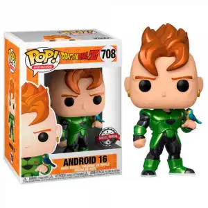 Funko Pop Animación Dragon Ball Z Androide 16 Efecto Metálico Exclusivo