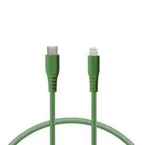 Ksix Cable Carga Ultra Rápida Lightning A USB-C 65 W 1m Verde