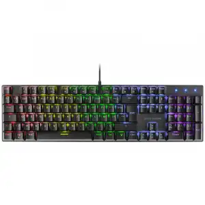 Mars Gaming MK422 Teclado Mecánico Gaming RGB Negro Switch Azul (FR)