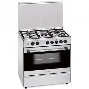 Meireles G 801 X NAT Cocina de Gas Natural 5 Zonas 80cm + Horno 102L Acero Inoxidable