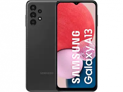 Móvil - Samsung Galaxy A13, Negro, 64 GB, 4 GB RAM, 6.6" Full HD+, MediaTek Octa-Core, 5000 mAh, Android 12