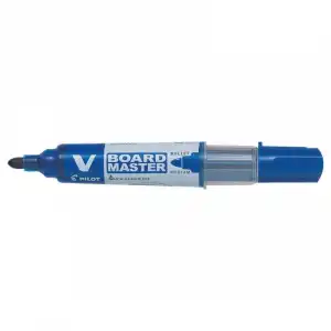 Pilot V Board Master Caja 10 Rotuladores Punta de Fibra 6mm para Pizarra Azul