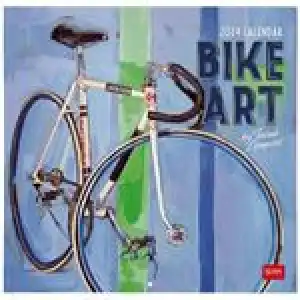 Calendario fotográfico de pared 2024 Legami 30x29 mes visto Bike Art multilingüe