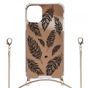 Funda Espejo Plumas Colgante Oficial de la Vecina Rubia para iPhone 12 Mini