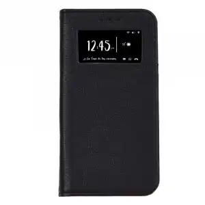 Funda Libro Multifuncional Negra Para Iphone 6