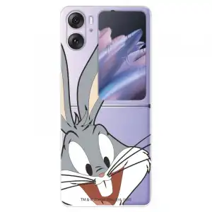 Funda Para Oppo Find N2 Flip Oficial De Warner Bros Bugs Bunny Silueta Transparente - Looney Tunes