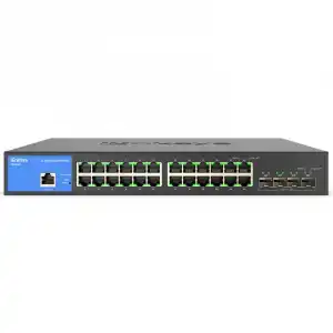 Linksys LGS328C-EU Switch Administrado Gigabit de 24 Puertos RJ-45 + 4 Ranuras SFP+ 10G Uplinks