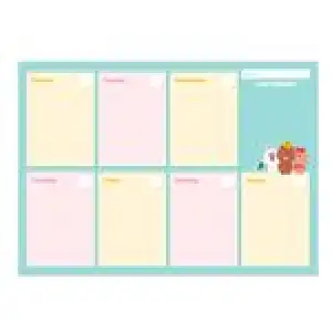 Bloc Planificador Erik A4 semana vista Line Friends