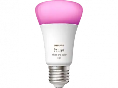 Bombilla inteligente - Philips Hue A60 E27, Luz Blanca y de Colores, 5W, Compatible con Alexa Google Home