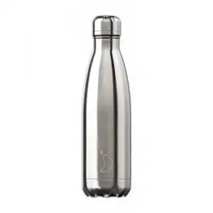 Botella Inox Chrome Plata Chilly's 500 Ml