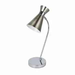 Fabrilamp Sobremesa Petra 1xe14 Níquel Cromo Orientable
