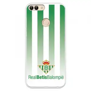 Funda Para Huawei P Smart Del Betis Fondo Rayas Verdiblancas - Licencia Oficial Real Betis Balompié