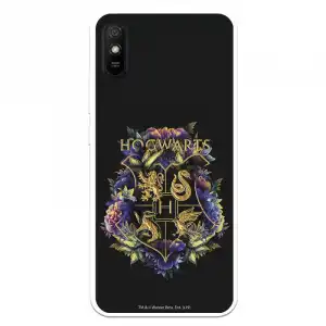 Funda Para Xiaomi Redmi 9a Oficial De Harry Potter Hogwarts Floral - Harry Potter
