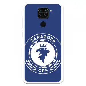 Funda Para Xiaomi Redmi Note 9 Del Zaragoza Cf Femenino Escudo Grande Fondo Azul - Licencia Oficial Zaragoza Cf Femenin