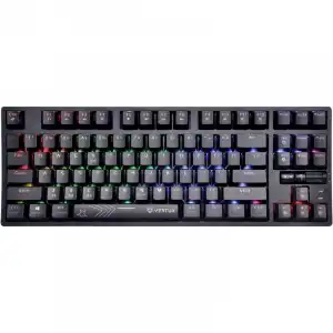Vertux VertuPro-80 Teclado Mecánico Gaming Inalámbrico RGB TKL Switch Azul Layout Inglés