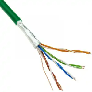 Bematik Bobina Cable FTP Cat.5e 24AWG CCA Rígido 100m Verde