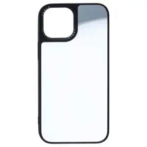 Funda Espejo Negra para Iphone 13 Mini Plata