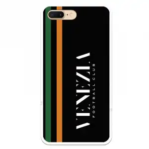 Funda Licencia Oficial Venezia Football Club Fondo Negro y Rayas para iPhone 7 Plus