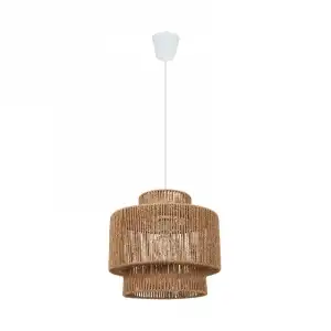 Iluzzia Lámpara Colgante De Papel Trenzado Neka Iluzzia Natural