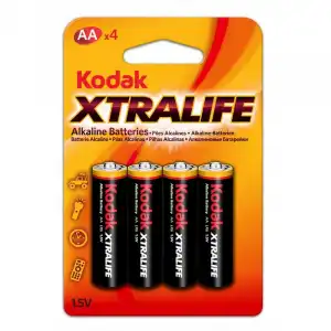 Kodak Xtralife Pack 4 Pilas Alcalinas AA LR06