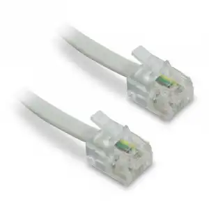Metronic Cable de Teléfono RJ11 Macho/Macho 10m