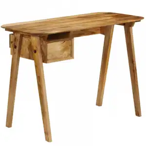 VidaXL Escritorio de Madera Maciza 110x50x76cm