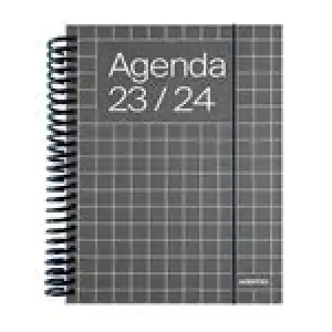Agenda escolar 2023/2024 Universal Additio día por página negro