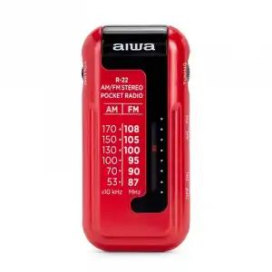 Aiwa R-22RD Mini Radio Analógico Rojo