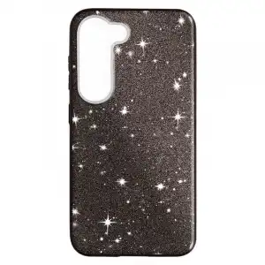Carcasa Purpurina Para Samsung Galaxy S23 Plus Desmontable Negro