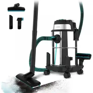 Cecotec Conga Rockstar Wet & Dry Steel Aspirador de Sólidos y Líquidos 1200W