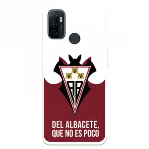 Funda Para Oppo A53 Del Albacete Escudo "del Albacete Que No Es Poco" Licencia Oficial Albacete Balompié