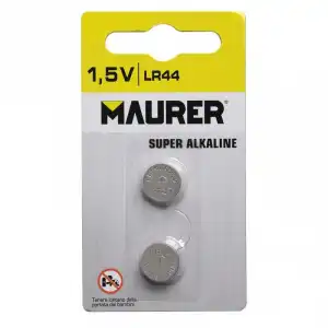 Maurer Pack 2 Pilas de Botón Litio LR44 1.5V