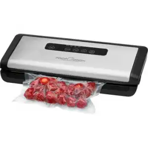 Proficook Vk 1146 - Envasadora De Alimentos Al Vacío Automática, Caudal De 12 Litros/m, 0.8 Bares, Regulación Electrónica De Vacío (4 Niveles), 6