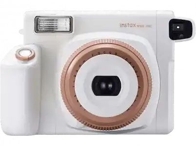 Cámara instantánea - Fujifilm Instax Wide 300 Toffee, 88 x 108 mm, Flash, Blanco