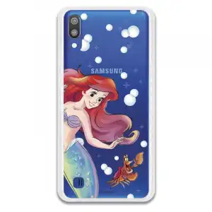 Funda Oficial Disney Sirenita Y Sebastián Transparente Para Samsung Galaxy A30 - La Sirenita