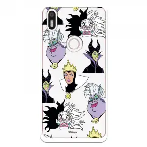 Funda Para Bq Aquaris X5 Plus Oficial De Disney Villanas Patrón - Villanas Disney