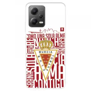 Funda Para Xiaomi Poco X5 5g Del Real Murcia Escudo Fondo Blanco - Licencia Oficial Real Murcia