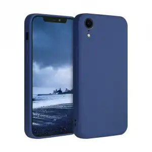 Icoveri Funda de Silicona Azul Compatible con iPhone XR