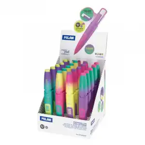 Milan Compact Sunset Caja de 20 Portaminas con Goma 0.7mm Colores Surtidos