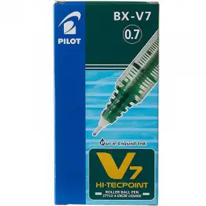 Pilot V7 Caja 12 Rotuladores Tinta Líquida Verde