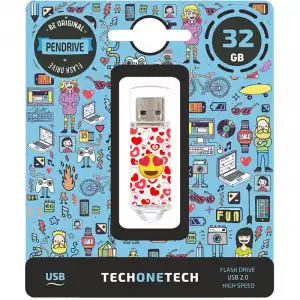 Tech One Tech Emojitech Heart-Eyes 32GB USB 2.0