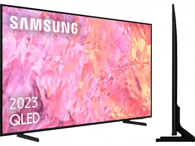 TV QLED 65" - Samsung TQ65Q60CAUXXC, UHD 4K, Smart TV, Quantum Dot, Diseño AirSlim, Object Tracking Sound+, SolarCell Remote, Gaming Hub, Negro